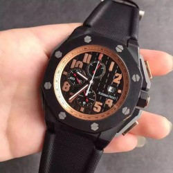 Royal Oak Offshore 44mm BLack Cer/RU Black/Stk JF A3126