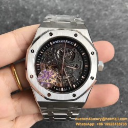 Royal Oak 15407 41mm SS/SS Skeleton Dial JF A3132