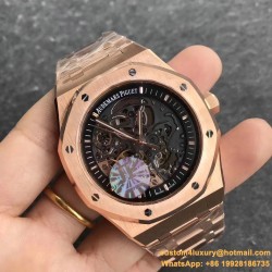 Royal Oak 15407 41mm RG/RG Skeleton Dial JF A3132
