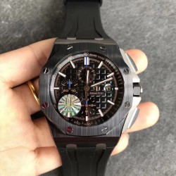 Royal Oak Offshore 26405CE 44mm Cer/RU Black Dial JF A7750