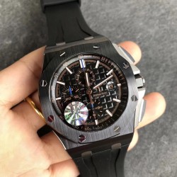 Royal Oak Offshore 26405CE 44mm Cer/RU Black Dial JF A7750