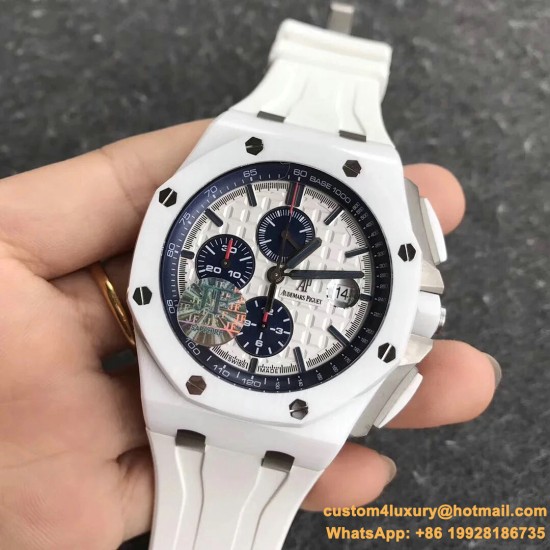 Audemars Piguet - Royal Oak Offshore Chronograph 26402CB White Ceramic JF A3126