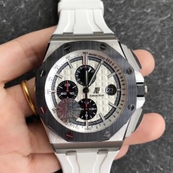 Royal Oak Offshore 26400SO 44mm SS/RU White Dial JF A7750