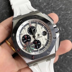 Royal Oak Offshore 26400SO 44mm SS/RU White Dial JF A7750