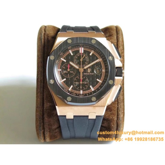 Royal Oak Offshore 44mm RG/RU Black/Black JF A3126