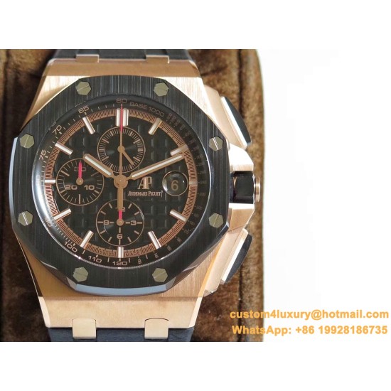 Royal Oak Offshore 44mm RG/RU Black/Black JF A3126