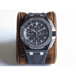 Royal Oak Offshore 26402CE 44mm Cer/RU Black Dial JF A7750