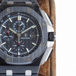 Royal Oak Offshore 26402CE 44mm Cer/RU Black Dial JF A7750