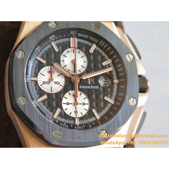 Royal Oak Offshore 44mm RG/RU Black/White JF A3126