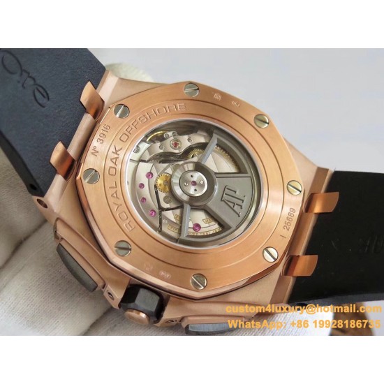 Royal Oak Offshore 44mm RG/RU Black/White JF A3126