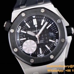 Royal Oak Offshore Diver 15710 42mm SS/RU Black/Stk JF SA3120 Super Clone