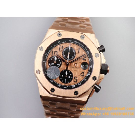 Royal Oak Offshore 26470OR 42mm RG/RG Gold Dial JF A7750