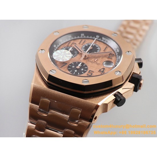 Royal Oak Offshore 26470OR 42mm RG/RG Gold Dial JF A7750