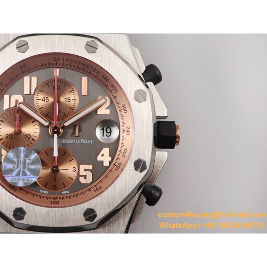 Royal Oak Offshore 26170ST 42mm SS/LE Grey/RG Dial JF A7750