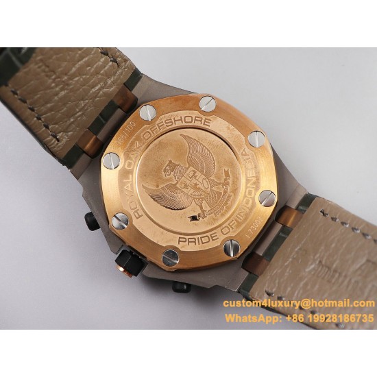 Royal Oak Offshore 26170ST 42mm SS/LE Grey/RG Dial JF A7750