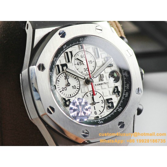Royal Oak Offshore 26170ST 42mm SS/LE White Dial JF A7750