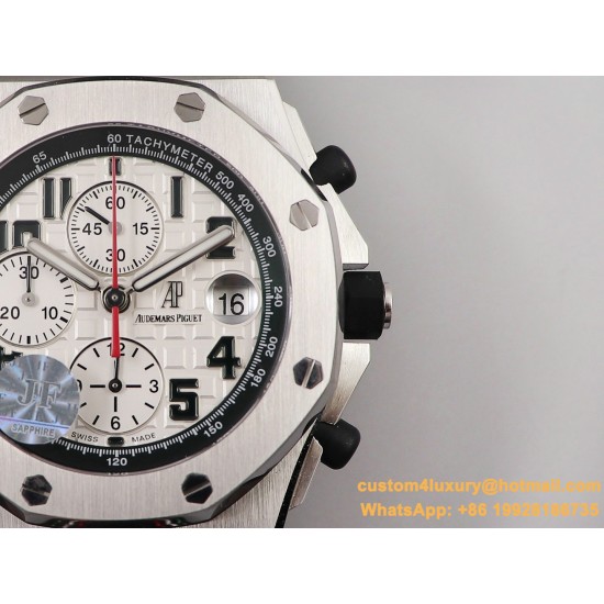 Royal Oak Offshore 26170ST 42mm SS/LE White Dial JF A7750