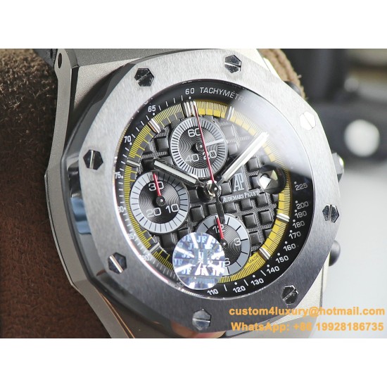 Royal Oak Offshore 26400IO 44mm SS/RU Black/Black JF A3126