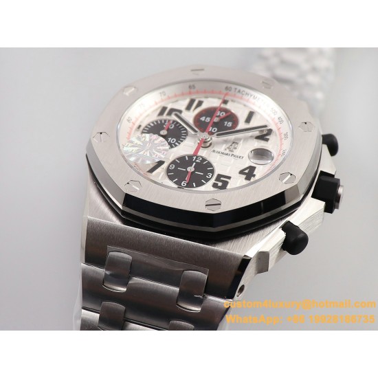 Royal Oak Offshore 26170ST 42mm SS/SS White Dial JF A7750