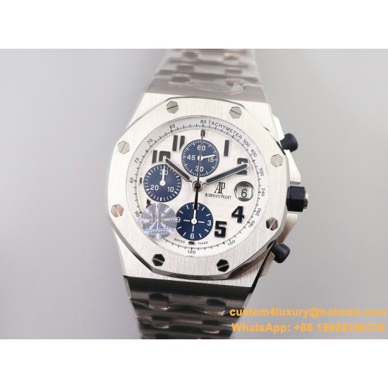 Royal Oak Offshore 26170ST 42mm SS/SS White Dial JF A7750