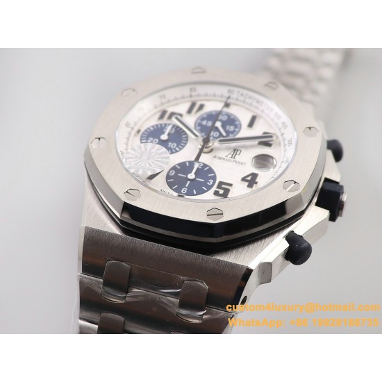 Royal Oak Offshore 26170ST 42mm SS/SS White Dial JF A7750