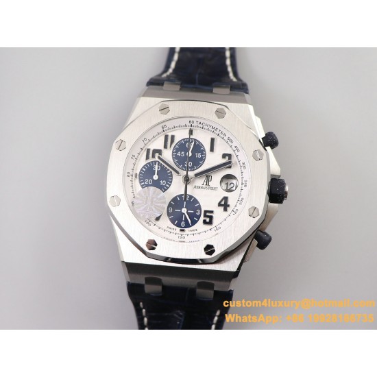 Royal Oak Offshore 26170ST 42mm SS/Le White Dial JF A7750