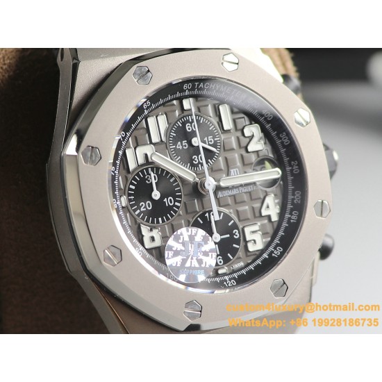 Royal Oak Offshore 26470ST 42mm Ti/Ru Grey Dial JF A7750