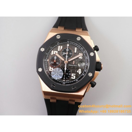 Royal Oak Offshore 25940OK 42mm RG/RU Grey/Blk JF A7750
