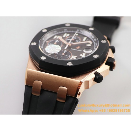 Royal Oak Offshore 25940OK 42mm RG/RU Grey/Blk JF A7750