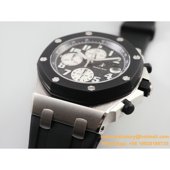 Royal Oak Offshore 26170ST 42mm SS/RU Black Dial JF A7750