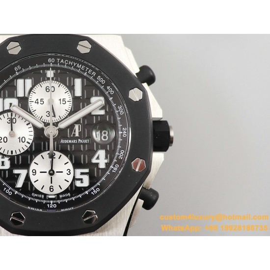 Royal Oak Offshore 26170ST 42mm SS/RU Black Dial JF A7750