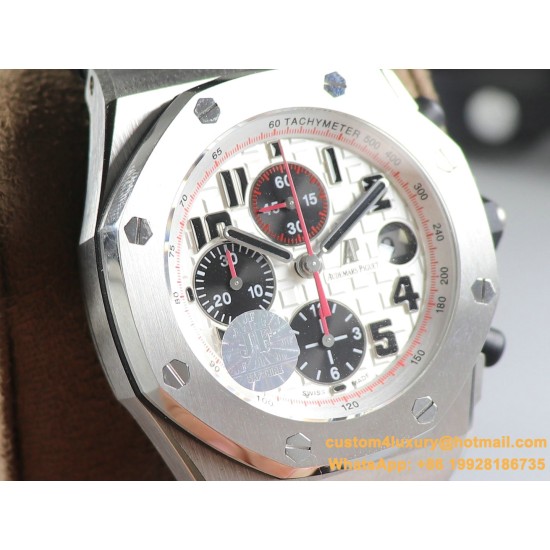 Royal Oak Offshore 26170ST 42mm SS/LE White Dial JF A7750