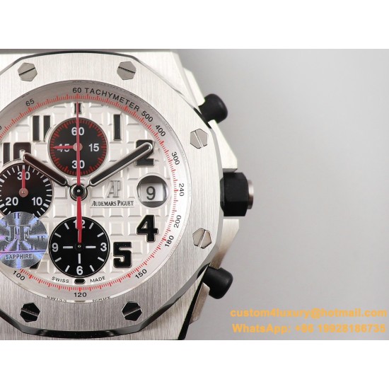 Royal Oak Offshore 26170ST 42mm SS/LE White Dial JF A7750