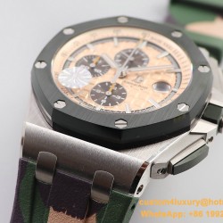 Audemars Piguet - AP ROO 2018 "Combat" Grn CER/SS/RU Cream JF V2 A3126 Mod