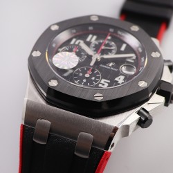 Royal Oak Offshore 26402CE 44mm Cer/RU Black Dial JF A7750