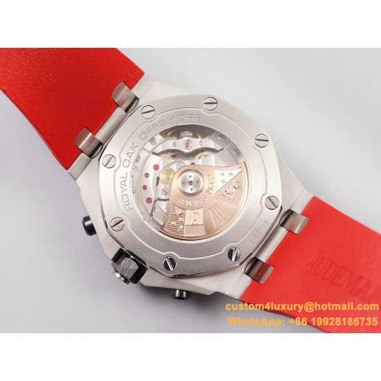 Royal Oak Offshore 26402CE 44mm Cer/RU Black Dial JF A7750