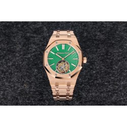 Royal Oak Tourbillon 41mm YG/YG Green/Stk R8F V2 Flying Tourb