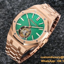 Royal Oak Tourbillon 41mm YG/YG Green/Stk R8F V2 Flying Tourb