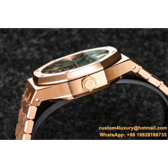 Royal Oak Tourbillon 41mm YG/YG Green/Stk R8F V2 Flying Tourb