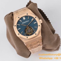 Audemars Piguet - Royal Oak Extra Thin Tourb RG/RG Blue JF Flying Tourb