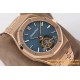 Audemars Piguet - Royal Oak Extra Thin Tourb RG/RG Blue JF Flying Tourb
