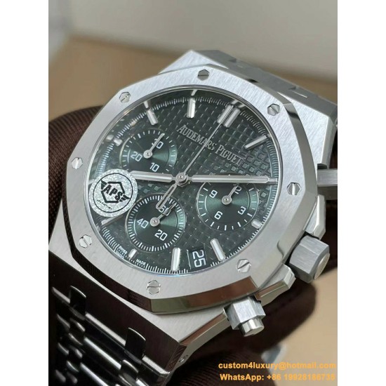Royal Oak Chrono 26240ST 41mm SS/SS Green Dial APS SH4401 Super Clone