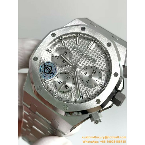 Royal Oak Chrono 26240ST 41mm SS/SS Silver Dial APS SH4401 Super Clone