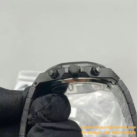Royal Oak Chrono 26240CE 41mm Ceramic/Cer Black Dial APS SH4401 Super Clone