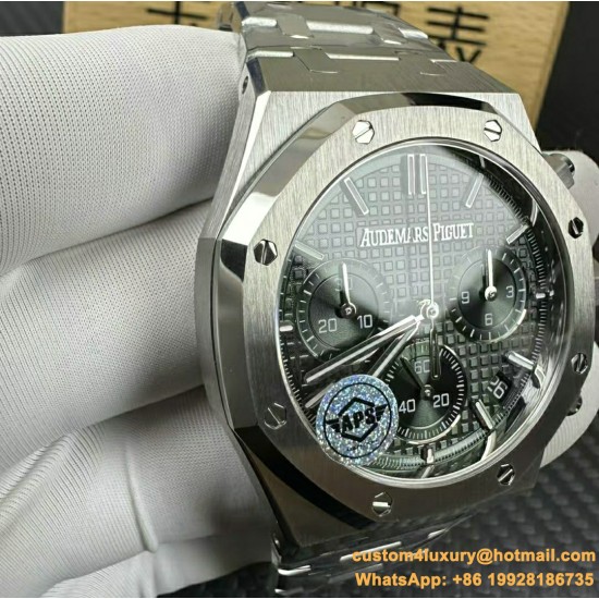 Royal Oak Chrono 26240ST 41mm SS/SS Green Dial APS SH4401 Super Clone