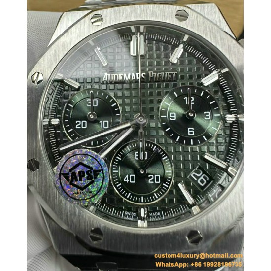 Royal Oak Chrono 26240ST 41mm SS/SS Green Dial APS SH4401 Super Clone