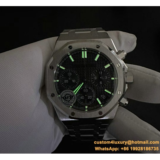 Royal Oak Chrono 26240ST 41mm SS/SS Green Dial APS SH4401 Super Clone