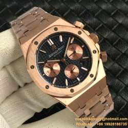 Audemars Piguet - Royal Oak Chronograph 26331ST RG/RG Black OMF A7750