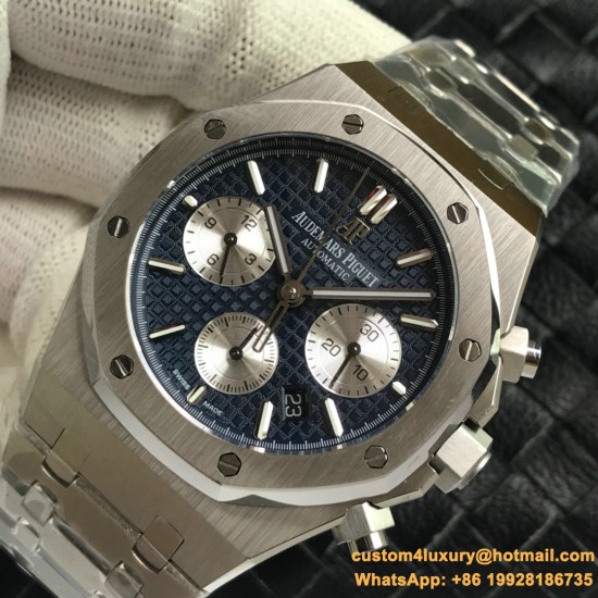 Royal Oak Chrono 26331 SS/SS Blue/White IPF A7750