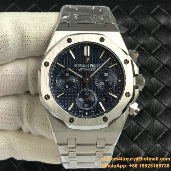Audemars Piguet - Royal Oak Chronograph 26331ST SS/SS Grey/Blue OMF A7750